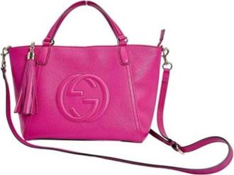 Gucci Pre-owned Handbags, female, Pink, Size: ONE SIZE Pre-owned Leather gucci-bags