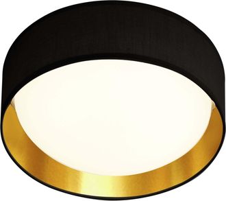Searchlight Led Deckenleuchte Gianna &oslash; 50 cm - Schwarz/Gold