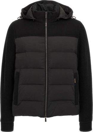 Moorer Allori Down Jacket - Heren - Gewatteerde jassen - Zwart - L - Wol - Jassen