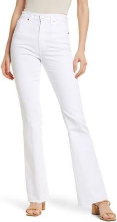 AG - Adriano Goldschmied Alexxis High Waist Flare Leg Jeans in Authentic White at Nordstrom Rack, Size 23