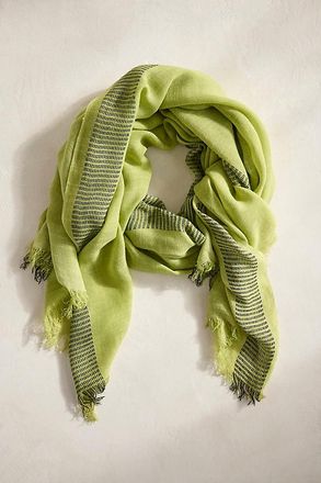 Elizabeth Gillett Fringed Stripe Scarf