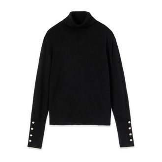 Oltre Turtleneck trui - Dames - Truien - Zwart - Maat: S Nylon