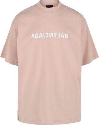 Balenciaga Mirrored Graphic Logo T-Shirt