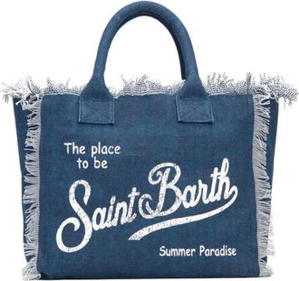 MC2 Saint Barth Tassen, Dames, Blauw, ONE Size, Stijlvolle Vanity Tas