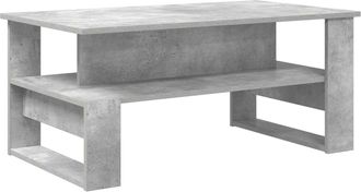 vidaXL Mesa De Caf&eacute; Gris Concreto 90 X 50 X 40 Cm Madera De Ingenier&iacute;a Vidaxl