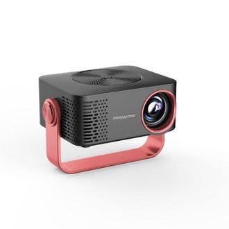 OEM Videoproiettore, Mini Proiettore 1080p Con Avvio Automatico E Wifi, Proiettore Portatile Per Home Theater, 11,5 11,5 5,2 Cm, Nero Rosso