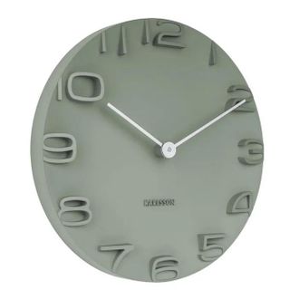 Karlsson Karlsson On The Edge Reloj De Pared Verde 42 Cm