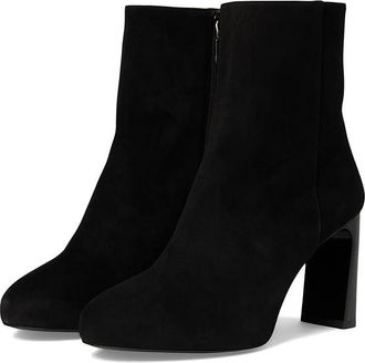 Stuart Weitzman Babette Plaform Zip Bootie Womens Boots Black : 10.5 M, Leather