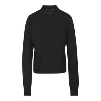 Mauro Grifoni Dames, Tops, Zwart, Maat: XL Wol