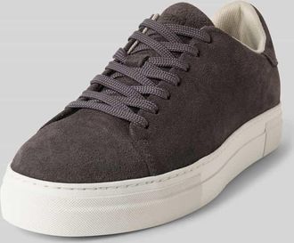 Selected Low Top Sneaker aus echtem Rindsnubuk Modell DAVID in Anthrazit, Größe 40