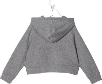 Brunello Cucinelli Kids Cropped Pullover Hoodie Aw21 G