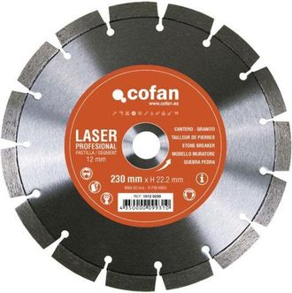 cofan Disco Diamante Modelo Cantero 230mm., Discos De Diamante Segmentado Mod. Cantero Granito Profesional. Uso Para Materiales Muy Abrasivos Y Duros. Excel