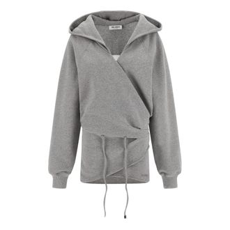 The Attico Hooded Mini Dress - Dames - Hoodies - Grijs - S - Hoodies & sweatvesten