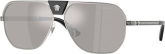 Versace VE2294 10006G Silver/Light Grey Silver Mirror