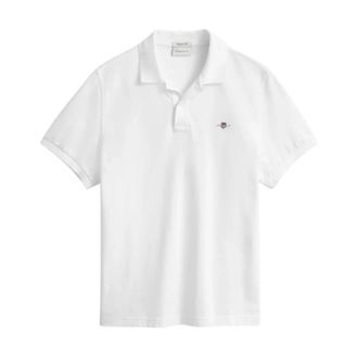 GANT Polo S - Heren - Polos - Wit - XL - Katoen - Tops