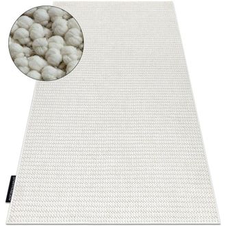 RugsX Alfombra Casablanca Loop Blanco, Lazo, Suave White 250x350 Cm