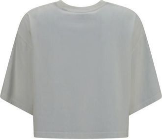 Burberry Womens White Cotton T-Shirt