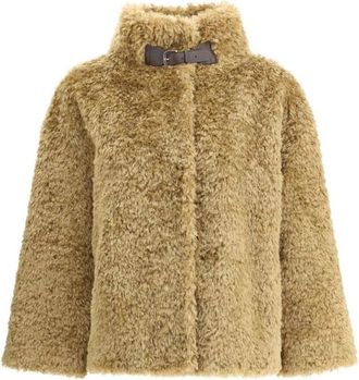 Herno Korte Bontjas - Dames - Jassen - Bruin - S - Polyester - Jassen