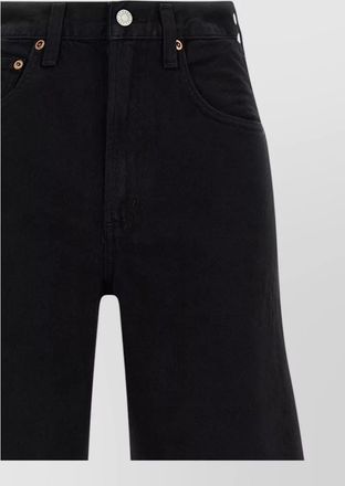 A Gold E denim mid-rise tapered jeans