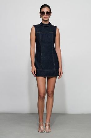 Et Ochs Winslow Denim Mini Dress in Midnight at Nordstrom, Size 12