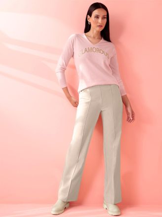 Heine Strickpullover HEINE Pullover, Damen, Gr. 36, rosa (hellros&eacute;), 50% Viskose, 28% Polyester, 22% Polyamid, unifarben, Pullover Strickpullover