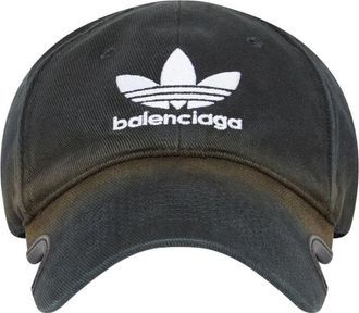 Balenciaga x adidas Trefoil Balenciaga Logo Cap Black White 723749410B2