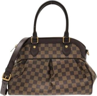 Louis Vuitton Pre-owned Damier Handbag - Dames - Vintage Handtas - Bruin - ONE Size - Vintage