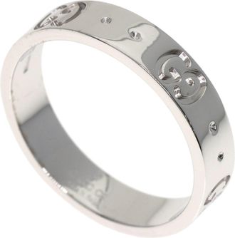 Gucci Icon White Gold (18K) Band Ring (Pre-Owned)