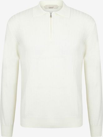 Aur&eacute;lien Lang&auml;rmeliges Polohemd aus Merinowolle
