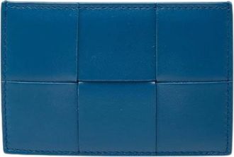 Bottega Veneta Pre-owned Wallets, female, Blue, Size: ONE SIZE Pre-owned Leather Wallet
