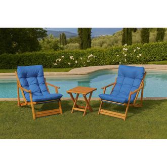 Dmora Juego De Mesa Y Sillas Biagio, 2 Plazas, Marr&oacute;n