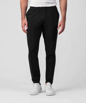 Ron Dorff Classic Fit Straight Leg City Pants In Black
