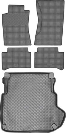 OEM Juego De Alfombrillas De Goma Para Coche Y Maletero Para Mercedes Clase E W211 Familiar/sed&aacute;n (2002-2009)