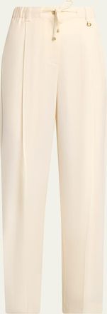 Moncler Wool Gabardine Tailored Pants