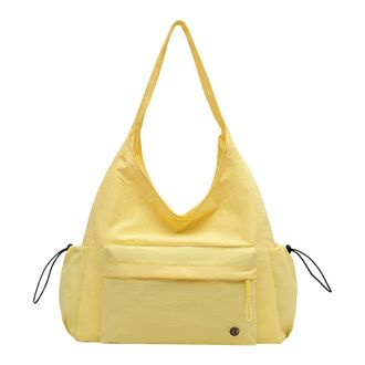 Generic Cymwer Nylon Versatile Shoulder Bag Fashion Tote Bags for Women Shopping Travel(Yellow) (Yellow)