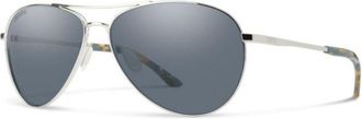 Smith LANGLEY 2 Polarized SCB/E3 Mens Sunglasses Silver Size 61