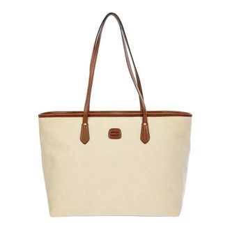 Bric's Tote Bags, female, Beige, Size: ONE SIZE Volterra Trama Large Shopper