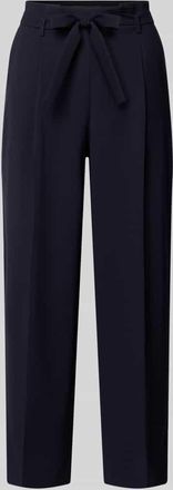 Windsor Regular Fit Stoffhose mit G&uuml;rtel in Marine, Gr&ouml;&szlig;e 34