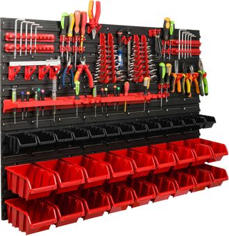 OEM Tablero De Herramientas Para Taller De 117x78 Cm + 32 Cubetas