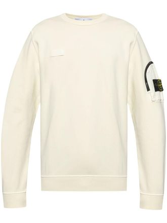 Stone Island Felpa con applicazione Compass - Toni neutri