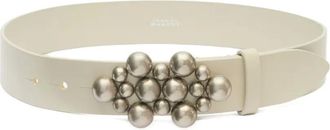 Isabel Marant Vickia leren riem - Beige