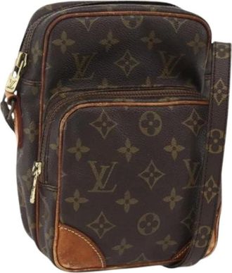 Louis Vuitton Pre-owned Cross Body Bags, female, Brown, Size: ONE SIZE Pre-owned Canvas Cross Body Bag