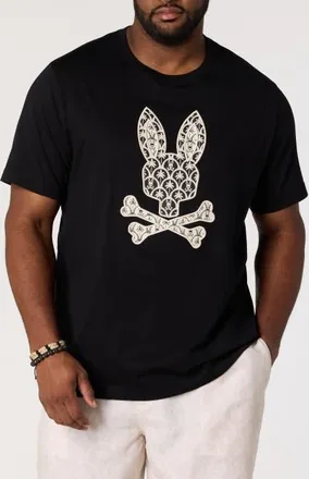 Psycho Bunny Big & Tall Brad Graphic Tee in Black at Nordstrom, Size Xxx-Large