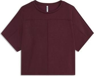 Summum Boxy Top Soft Scuba - Dames - Tops - Rood - Maat: M Modal