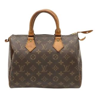 Louis Vuitton Pre-owned Vintage Monogram Canvas Handbag - Dames - Pre-owned - Bruin - Maat: ONE Size Leer