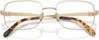 Miu Miu Glasses, unisex, Yellow, Size: 52 MM 0MU 51Zv