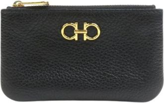 Ferragamo Pre-owned Coin Purse - Dames - Vintage Accessoires - Zwart - ONE Size - Leer - Vintage