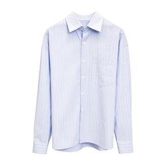 Costumein Casual Shirts - Heren - Casual Overhemden - Blauw - L - Katoen - Overhemden