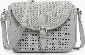 Jen & Co. Womens Carolina Crossbody Bag In Grey