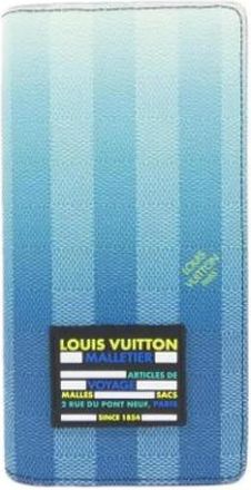Louis Vuitton Pre-owned Wallets, male, Blue, Size: ONE SIZE Pre-owned Long Wallet (Bi-fold)